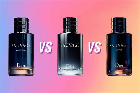 dior sauvage edp vs perfume.